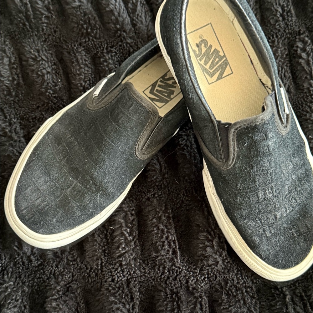 Vans Black Slip-On Platform Sneakers